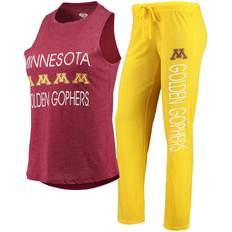 Gold - Women Sleepwear Concepts Sport Women's Gold, Maroon Minnesota Golden Gophers Tank Top and Pants Sleep Set Gold, Maroon