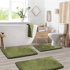 Clara Clark Memory Foam Bath Mat Set