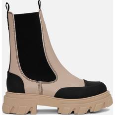 Ganni Chelsea-saappaat Ganni Cleated Mid Chelsea Boot - Taos Taupe