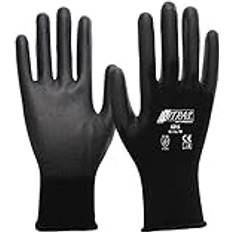 Arbejdstøj & Udstyr Soft Touch Nitras 6215 PU Handske Med Nylon Halvdyppet - Sort
