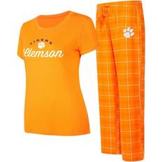 Orange - Women Sleepwear Concepts Sport White Clemson Tigers Arctic T-Shirt Flannel Pants Sleep Set Orange, NCAA Women's at Academy