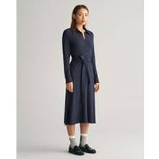 Gant Dresses Gant Women Slim Fit Jersey Shirt Dress Blue