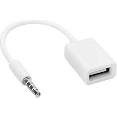 ASHATA ASHATA Cable 3.5mm Male to USB Auxiliary Converter with AUX