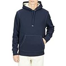 Amazon Essentials Men's Sherpa-Lined Pullover Hoodie Sweatshirt, Navy