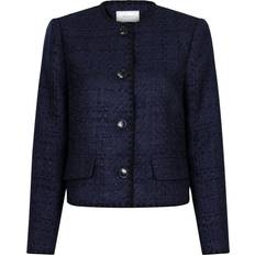 Neo Noir Ytterklær Neo Noir Helina Heavy Boucle Jacket Navy