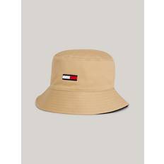 Tommy Hilfiger Beige Accessories Tommy Hilfiger Flag Embroidery Bucket Hat TAWNY SAND One