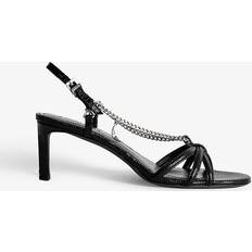 Zadig & Voltaire Slippers & Sandals Zadig & Voltaire Sleepless leather sandals women Calf Leather/Calf Leather/Calf Leather Black