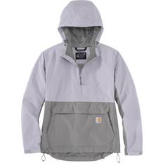 Carhartt Rain Clothes Carhartt Rain Defender Loose-Fit Lightweight Packable Anorak for Ladies Lilac Haze/Asphalt 2X