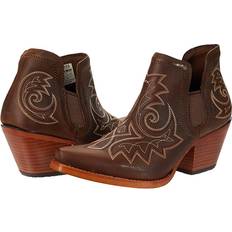 Ankle Boots Durango Crush Bootie w/ Embroidery Coffee Women's Shoes Brown