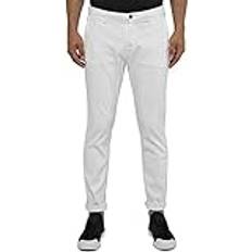 Replay Men Pants Replay Herren Jeans Hyperflex Hyperchino Color X-Lite mit Stretch, Weiß White 120 34L