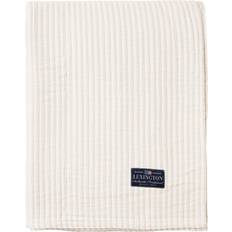 Lexington Colchas Lexington De Cama Striped Reversable Oraginc Cotton 260x240 cm Off White Colcha Gris