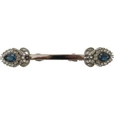 Dolce & Gabbana 925 Sterling Silver Crystals Pin Collar Brooch