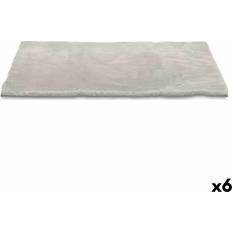 A rayas Alfombras Gift Decor Alfombra Gris 60 x 90 cm (6 Unidades) Gris