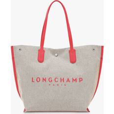 Longchamp Roseau Large Canvas Tote Bag