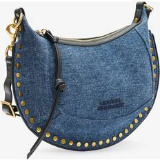 Isabel Marant Womens Blue Oskan Moon Stud-embellished Denim Shoulder bag