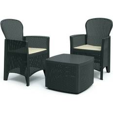 XXXlutz 3Pc Rattan Garden Outdoor Lounge Set