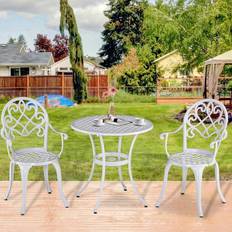 Cheap Patio Dining Sets Garden & Outdoor Furniture OutSunny 3PCs Garden Bistro Patio Dining Set