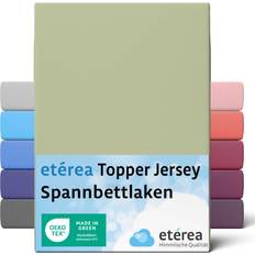 200.0 cm Bed Sheets Eterea Fixleintuch, Comfort Jersey Topper Bettlaken (200x200cm)