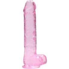 RealRock realistic dildo mit hoden pink 23 cm realistisch gummi unisex Rosa