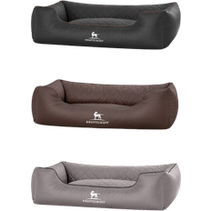 Knuffelwuff Laser-Quilted Artificial Leather Dog Bed Milan M-L