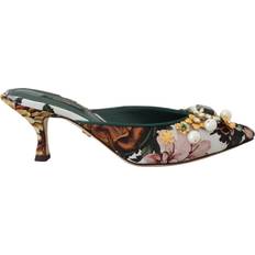 Dolce & Gabbana Multicolored Slippers & Sandals Dolce & Gabbana Multicolor Crystal Embellishment Slip On Sandals EU36.5/US6