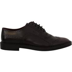 Dolce & Gabbana Oxford Dolce & Gabbana Purple Leather Oxford Wingtip Formal Shoes