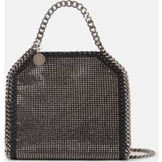 Stella McCartney Falabella Crystal Mesh Mini Tote Bag, Woman, Black