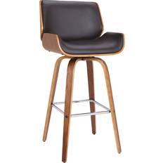 Brown Stools Armen Living Tyler Collection LCTYBABRWA30 Seating Stool