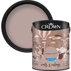 Crown Brown - Wall Paints Crown Ceilings Mid Sheen Emulsion Vintage Crush Wall Paint Brown