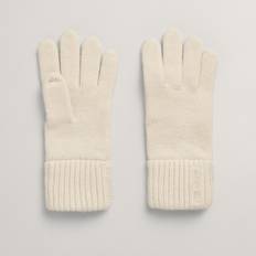 Gant Women Gloves & Mittens Gant damen wool knit gloves handschuhe Cream130