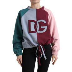 Multicolored - Unisex Sweaters Dolce & Gabbana Multicolor Cotton Crew Neck Pullover Women's Sweater