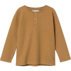 Polyester Blusen & Tuniken Name It Regular Fit Long Sleeved Top - Bone Brown (13223754)