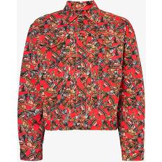 Jackets Vivienne Westwood Red Marlene Denim Jacket SS24-O326