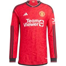 adidas Men's Manchester United 23/24 Long Sleeve Home Jersey