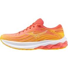 Mizuno WAVE SKYRISE Laufschuhe Dubarry/Weiß/Citrus Damen Grösse