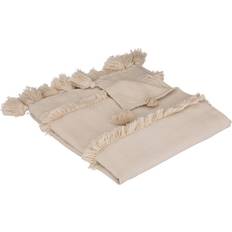 Beige Couvertures Atmosphera Jeté De Lit Row Beige 130x180 cm Couverture Beige