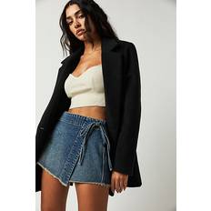 Avvolgente Gonne Free People We The Emmy Denim Skort - Blue