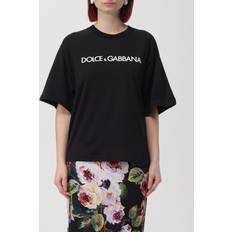 Dolce & Gabbana T-paidat Dolce & Gabbana Short-sleeved Cotton T-shirt With Lettering Black