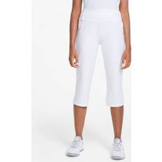 Blanc - Golf Pantalons Puma PWRSHAPE Womens Golf Capri Pants White