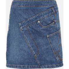 JW Anderson Twisted Mini Denim Kjol - Blå