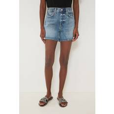 Mujer - Oro Shorts Agolde Short Largo Parker Denim - Ocurrencia