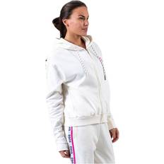 Svea Kläder Svea Woven Logo Tape Zip Hood White, Female, Kläder, Skjortor, Vit