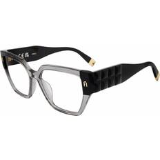 Glasögon & Läsglasögon Furla Kvinna VFU775 09MB Optiska Bågar Acetat Grå Fyrkantig