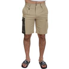 Dolce & Gabbana Beige Pants & Shorts Dolce & Gabbana Beige Cotton Cargo Bermuda Shorts IT44