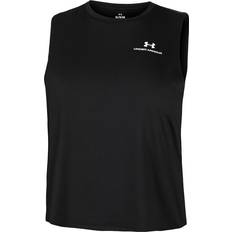 XXL Tank Tops Under Armour Women's Vanish Energy Crop Tank Black White