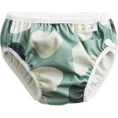 L Couches de bain ImseVimse Swim Diaper - Green Shapes