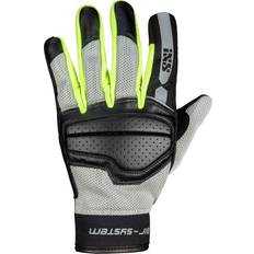 iXS Evo-Air Motorcycle Gloves - Black/Grey/Neon-Yellow Woman