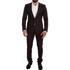 Dolce & Gabbana Suits Dolce & Gabbana Bordeaux Wool MARTINI Slim Fit Suit