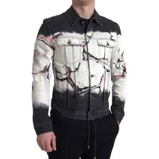 Dolce & Gabbana Jackets Dolce & Gabbana Multicolor Cotton Collared Denim Jacket IT48 Multicolor IT48