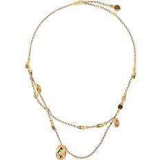 LEMAIRE Gold Estampe Necklace UNI